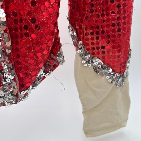 PEP THREADS VTG Sequin Band Jacket Vest Junior Sized MADE IN USA 1990's costume - Picture 5 of 16